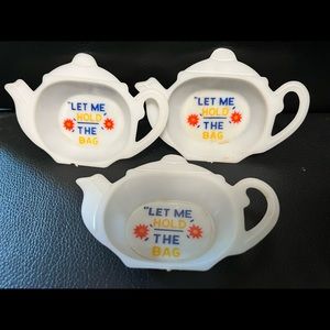 Charming Vintage Tea Bag Holder - Set of 3 ☕️🫖